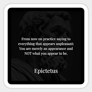 Epictetus's Mantra: Seeing Beyond Appearances Sticker